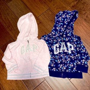 Gap hoodies in 18-24m and 2T